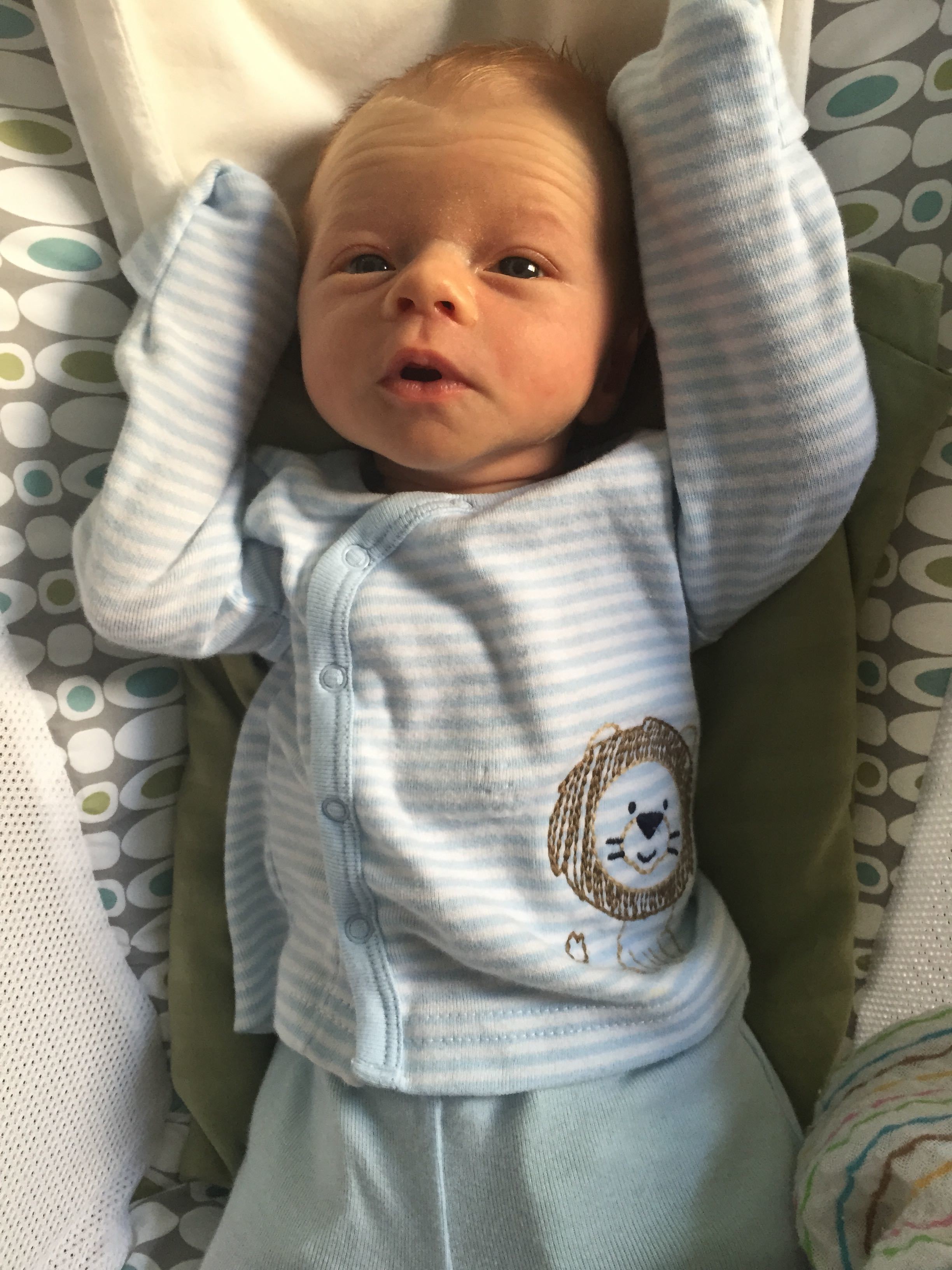 Newborn Baby in pajamas