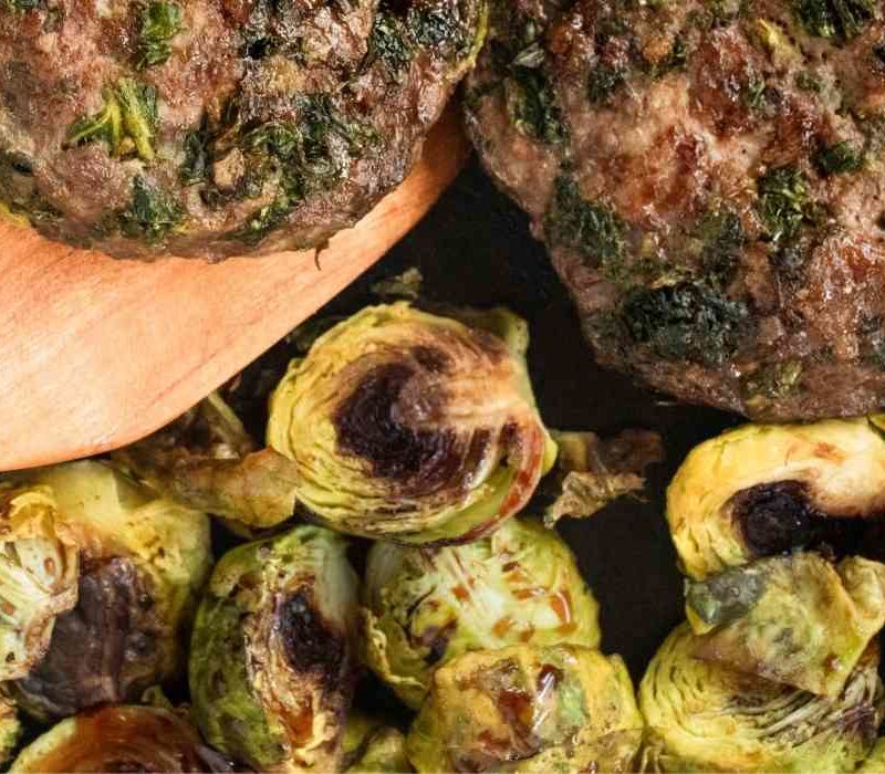 brussels sprouts and raisin burgerfit burger