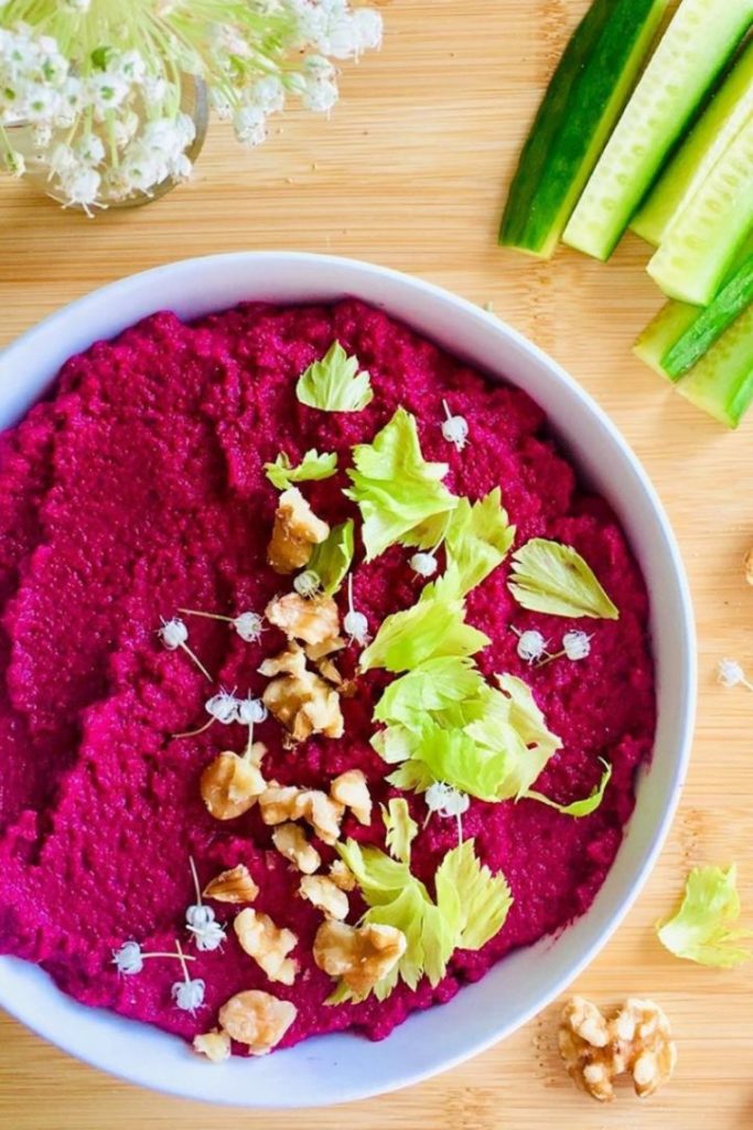 GlutenFree Beet Hummus Dip [paleo, dairyfree, Whole30] BurgerFit