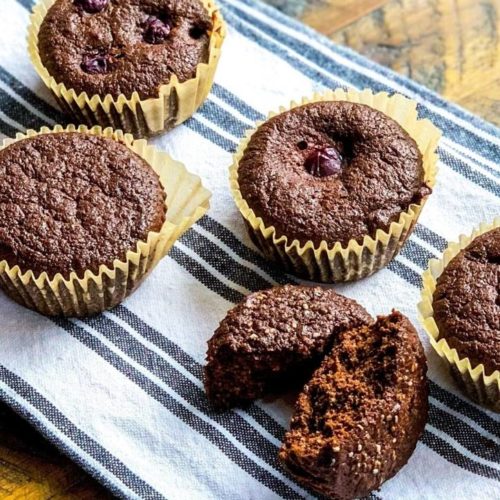 GlutenFree Chocolate Zucchini Muffins [Paleo, dairyfree, nutfree, GF]