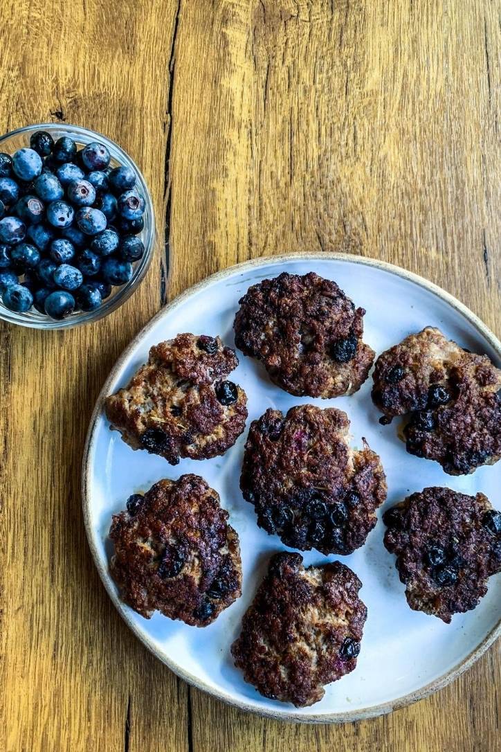 Whole30 Blueberry Breakfast Sausage