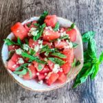 Watermelon, Feta & Basil Salad