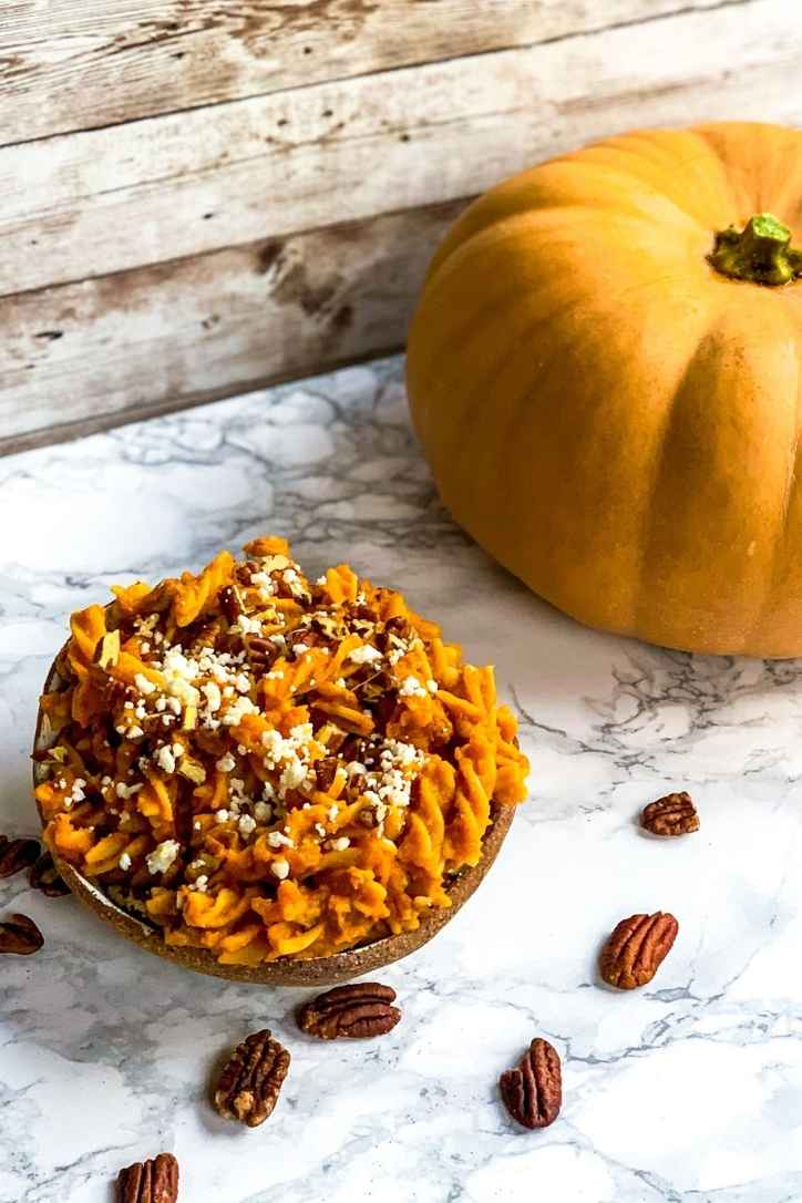 Gluten-Free Roasted Pumpkin & Pecan Pasta