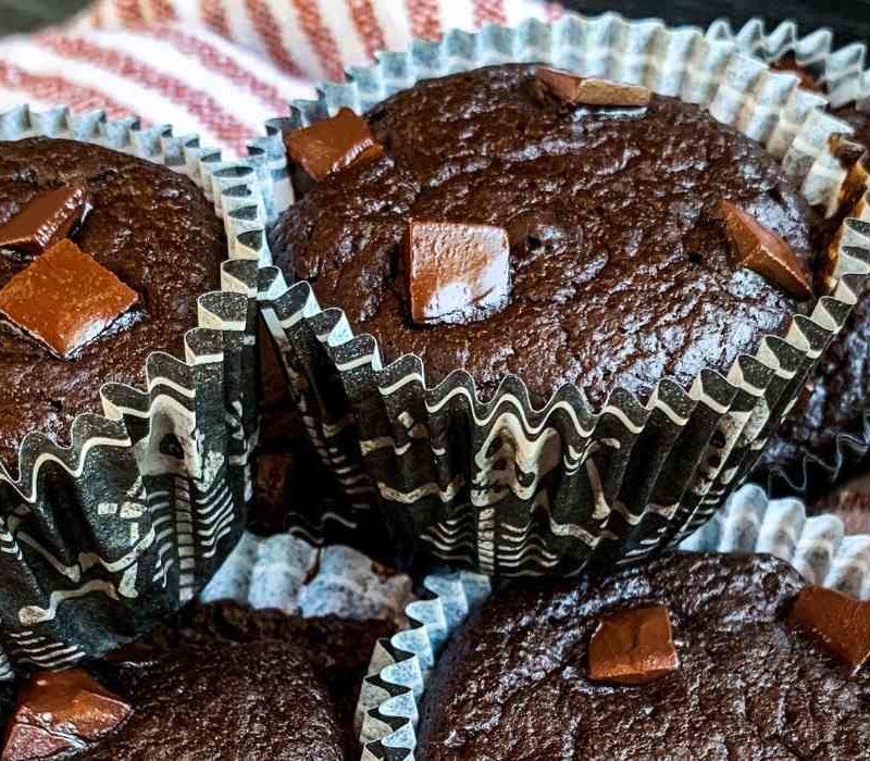 gluten free chocolate pumpkin muffins