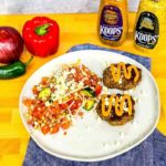Broccoli Sprout BurgerFit Burger and Mediterranean Inspired Salad Dish